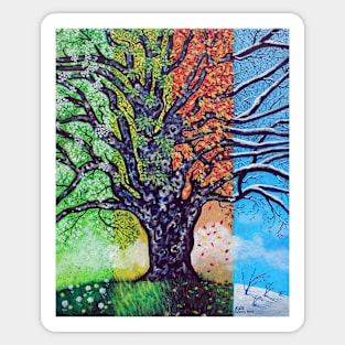 'A TREE FOR ALL SEASONS' Sticker